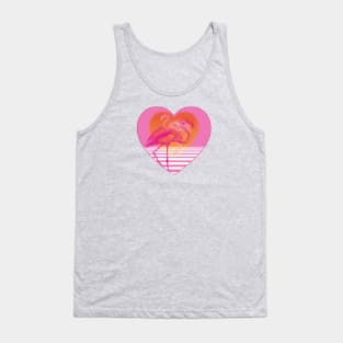 Flamingos at Sunset | Pink Flamingos | Vintage Flamingos | Tank Top